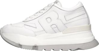 Ruco Line Sneakers Wit - Dames - Sneakers - Wit - 39 EU - Leer - Schoenen