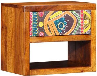 vidaXL Vidaxl - Armario de Noche Marrón 40 x 35 x 35 cm madera maciza de acacia