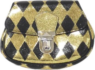 Gucci Black Gold Leather Fanny Pack (Pre-Owned)