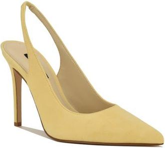 Nine West Feather Slingback Pump in Yellow at Nordstrom, Size 5.5