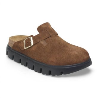 Birkenstock Womens Boston Chunky Clog - Narrow In Dark Tea