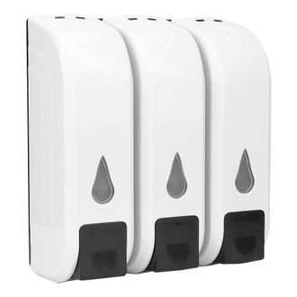 OEM Dispensador De Jab&oacute;n, Gel De Ducha, Champ&uacute; Y Loci&oacute;n De Pared, 380 Ml, Abs