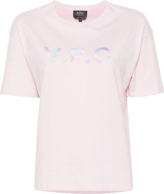 A.P.C. Ana cotton T-shirt - women - Cotton - M - Pink