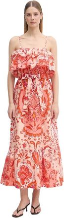 Gaud&igrave; Maxi Jurk - Dames - Maxi kleedjes - Veelkleurig - S - Katoen - Kleedjes