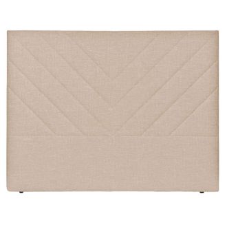NATYAL Cabecero tapizado para cama de 150cm estilo moderno en beige arena