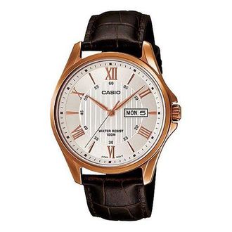 Casio Quartz Limited Edition Waterproof Mens Brown Analog MTP-1384L-7A