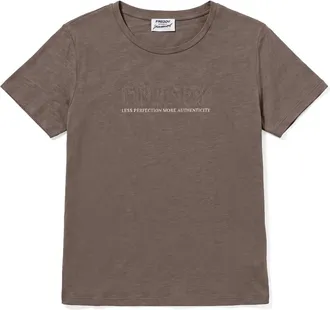 Freddy T-shirt Regular Donna con Logo Decorato da Borchie