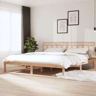 vidaXL Estructura De Cama De Madera Maciza Super King 180x200 Cm Vidaxl