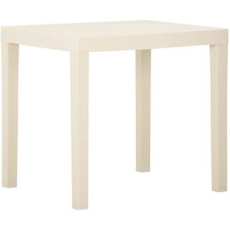 vidaXL Tavolo da Giardino Bianco 79x65x72 cm in Plastica - Vidaxl