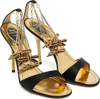 Rene Caovilla Sandali con cinturino alla caviglia - Nero