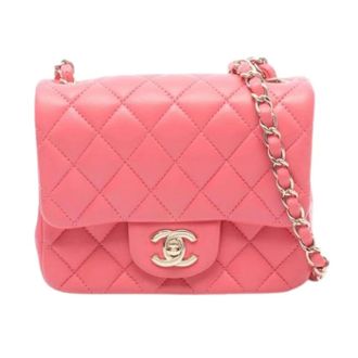 Chanel Pre-owned Vintage Schoudertas - Dames - Pre-owned - Roze - Maat: ONE Size Leer