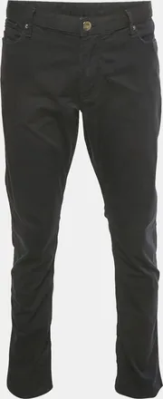 Emporio Armani Navy Blue Cotton Chino Trousers