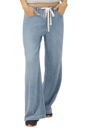Silver Jeans Co Beach Wide Leg Drawstring Jeans in Ventura at Nordstrom, Size 28 X 28