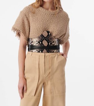 Iro Sylva Knitted Top In Brown