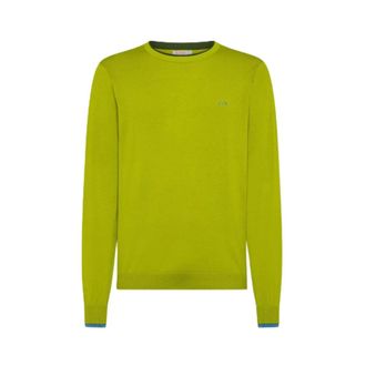 Sun 68 Trui met ronde hals - Heren - Truien - Geel - Maat: 2XL Katoen