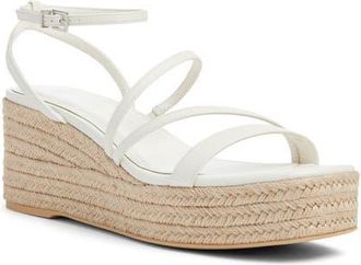 BP. Coco Espadrille Ankle Strap Platform Wedge Sandal in Ivory Vanilla at Nordstrom, Size 9.5