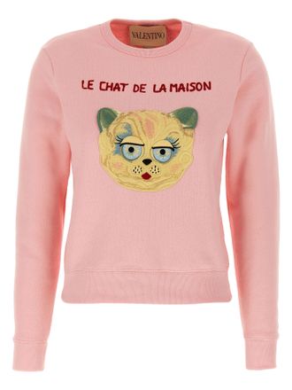 Valentino Garavani Womens Le Chat De La Maison Sweatshirt