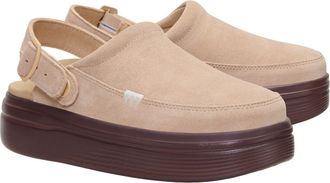 Hey Dude HEYDUDE Austin Lift Suede Dames Klompen Sesam/Multi