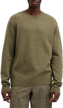 AllSaints Statten Crewneck Sweater in Avo Green at Nordstrom Rack, Size X-Small