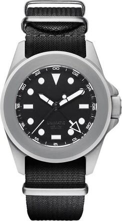 Unimatic Modello Quattro GMT Black Dial Mens Watch U4-GMT-AEB