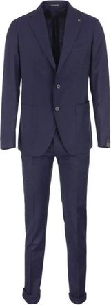 Tagliatore pak ingesteld - Heren - Business pakken - Blauw - 2XL - Wol - Kostuums