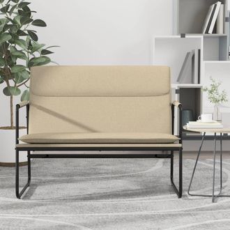 vidaXL Banco De Tela Color Crema 100x64x80 Cm Vidaxl