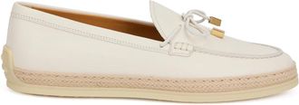 Tod's Leren Mocassin - Dames - Loafers - Wit - 37 EU - Leer - Schoenen