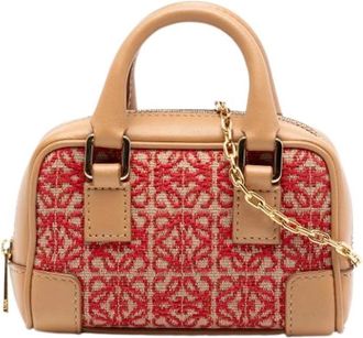 Loewe Pre-owned Amazona Satchel - Dames - Vintage Mini Tas - Veelkleurig - ONE Size - Leer - Vintage