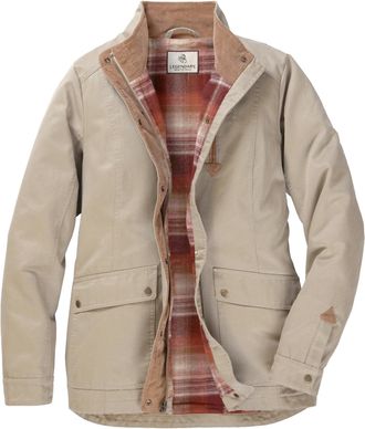 Legendary Whitetails Womens Shirt Jacket Long Sleeve Flannel Lined, Twig, XS