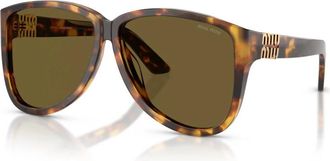 Miu Miu A08S Zonnebrillen - Dames - Zonnebrillen - Bruin - 61 MM - Accessoires