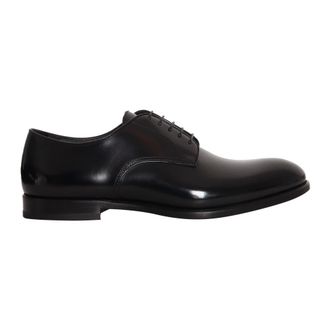 Doucal's York Derby met veters - Heren - Nette schoenen - Zwart - 41 EU - Leer - Schoenen