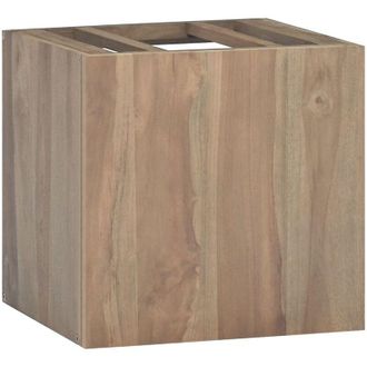 vidaXL Armario De Ba&ntilde;o De Pared Madera Maciza De Teca 46x25,5x40 Cm Vidaxl