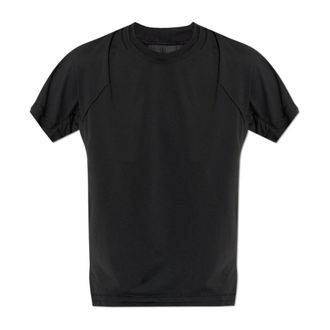 Yohji Yamamoto T-Shirts, female, Black, Size: 2XS Raw-finish T-shirt