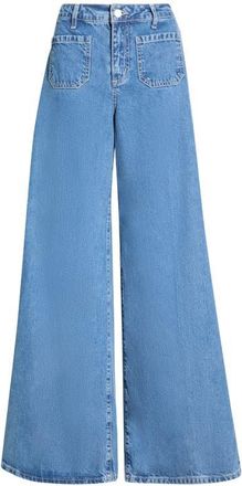 L'agence Delcan High Waist Wide Leg Jeans in Solvera at Nordstrom, Size 28