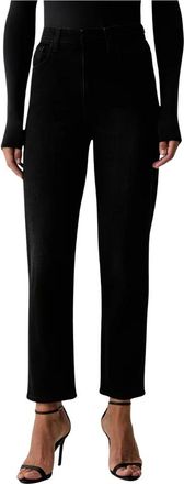 Guess Jeans, Dames, Zwart, W30 L29, Katoen, New Mom Straight Jeans