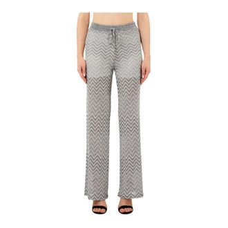 Liu Jo Wide Trousers, female, Gray, Size: XS Wide Trousers