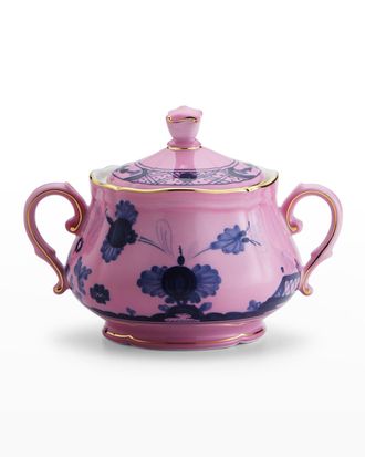 Ginori 1735 Oriente Italiano Sugar Bowl With Cover