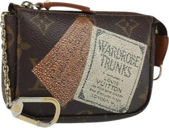 Louis Vuitton Pre-owned Mini Bags, female, Brown, Size: ONE SIZE Pre-owned Pouch