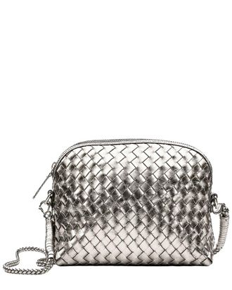 Dragon Diffusion Chunky Fellini Leather & Straw Pochette