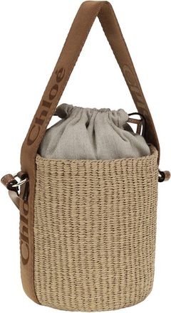 Chlo&eacute; Woody Raffia Bucket Bag