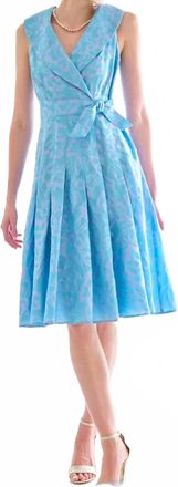 Finley Jacquard Johanna Mini Dress In Icy Blue/lilac