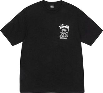 St&uuml;ssy OL 8 Ball Yin Yang Pig Dyed Tee - Heren - T-shirts - Zwart - S - Katoen - Tops