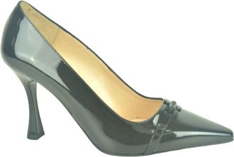 Nero Giardini Lace Pump met Punt - Dames - Pumps - Zwart - 37 EU - Leer - Schoenen