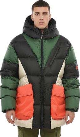 Dsquared2 Green Quilted Hood Jacket