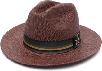 Max Mara Rafia hoed voor stijlvolle zomerlook - Dames - Hoeden - Bruin - 58 CM - Accessoires