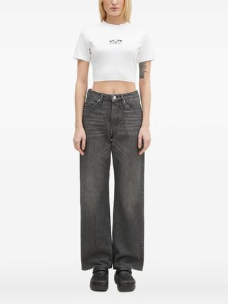 VETEMENTS logo-print short-sleeve T-shirt - White