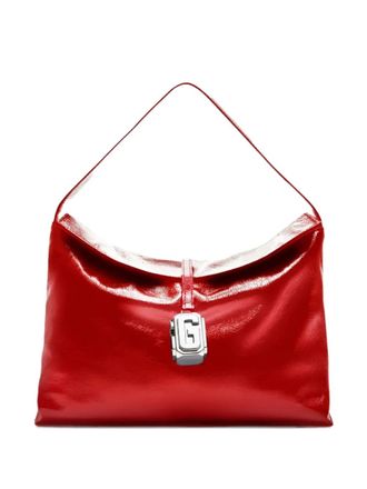 GCDS Mega Comma shoulder bag - women - Leather - OS - Red