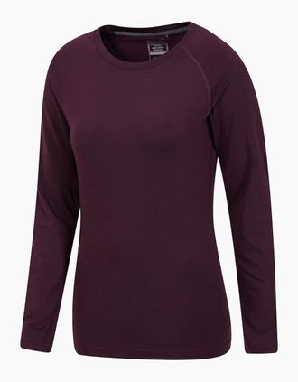 Mountain Warehouse Womens Mountain Warehouse Womens/Ladies Quick Dry Long-Sleeved Top - Purple - Size: 12