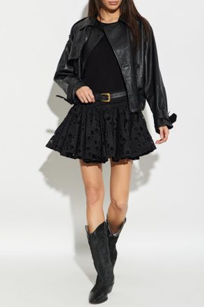 AllSaints Dotty Skirt-shorts, Womens, Black