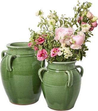 Tozai Home Twos Company Set Of 2 Four-Handled Jars